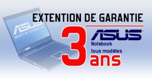 Ext. Garantie Asus à 3ans