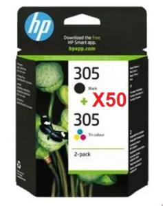 Lot de 50p HP305N HP305C